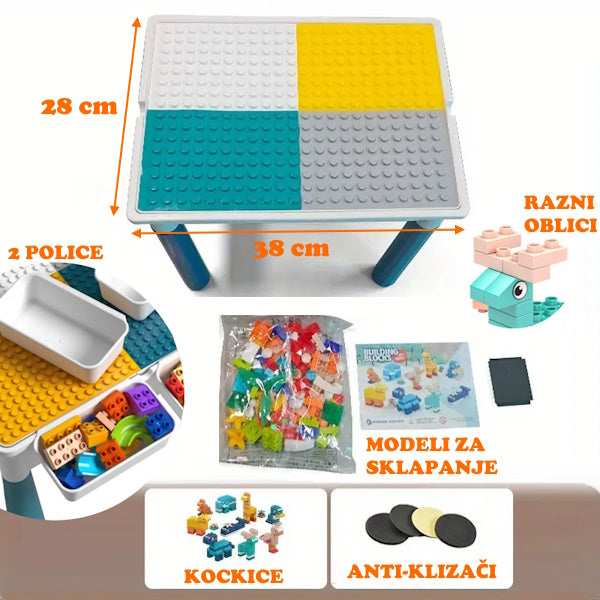Kreativni sto sa kockicama