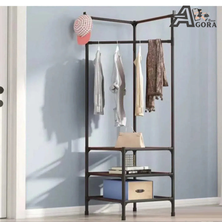 Ugaoni poličar sa vješalicom