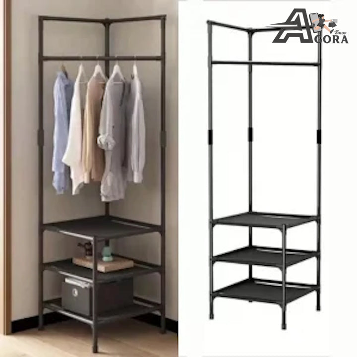 Ugaoni poličar sa vješalicom